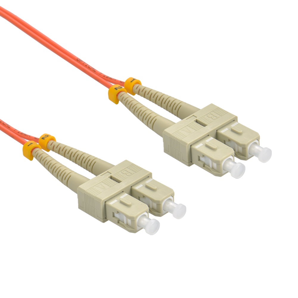 1m SC/UPC-SC/UPC OM1 Multimode Duplex OFNR 2.0mm Fiber Optic Patch Cable