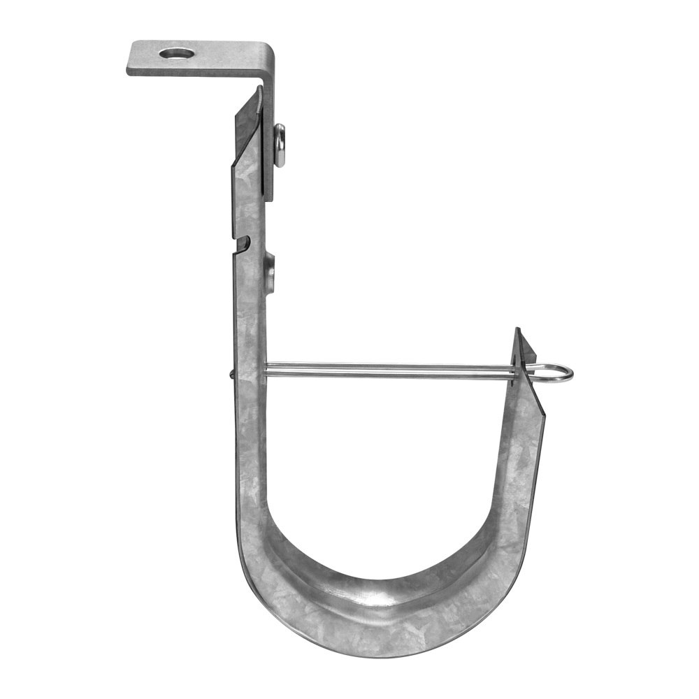 Img for product 2" Ceiling Mount J Hook with Retaining Clip, 50-Pack