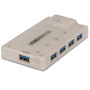 USB3.0 4-Port Hub + 1-USB Charger with Power Supply USB3.0 4-Port Hub + 1-USB Charger with Power Supply
