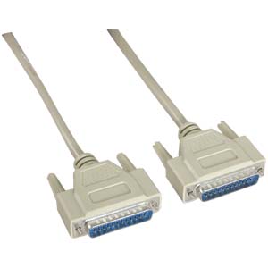 10Ft DB25 M/M Serial Cable 25C Straight