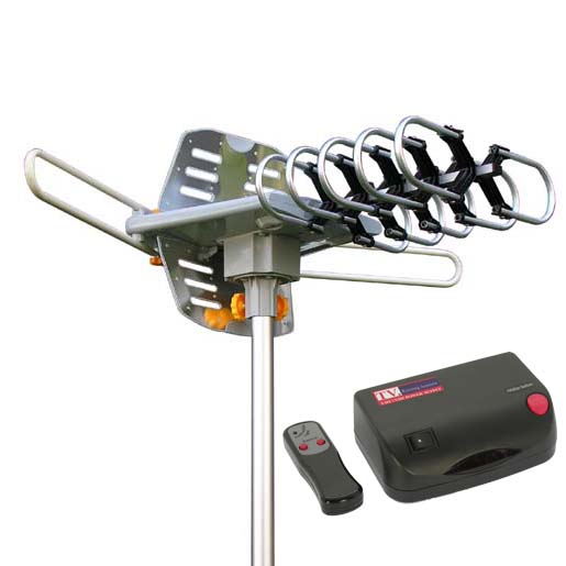 Outdoor HDTV Yagi Antenna with Motor Rotor, WA2608