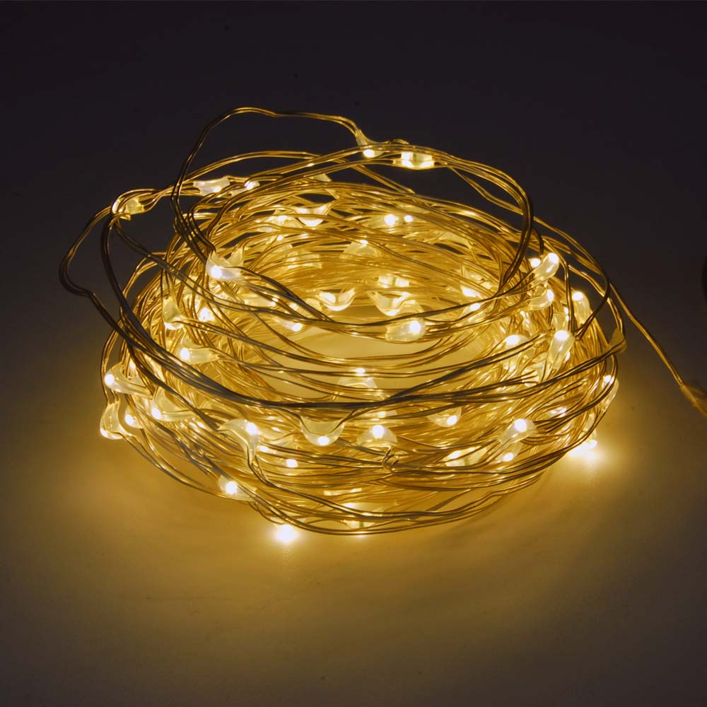 Led Fairy String Lights Bestlink Netware 100l Mini Led 10 Meter Warm White Multi Mode String Light Battery Powered