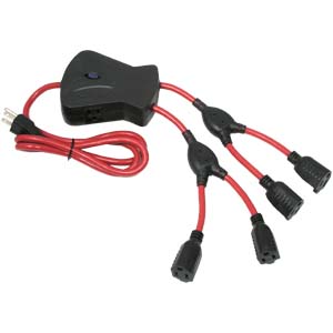 4Ft 6-Outlet Spider Power Cord, 15A 1875W 4Ft 6-Outlet Spider Power Cord, 15A 1875W