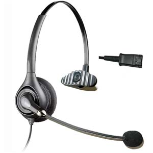 Corded Office Headset/Microphone, RJ22(Handset) Plug, EPHS100