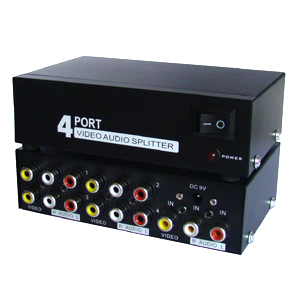 4 Way Audio Video (3RCA) Splitter 4 Way Audio Video (3RCA) Splitter