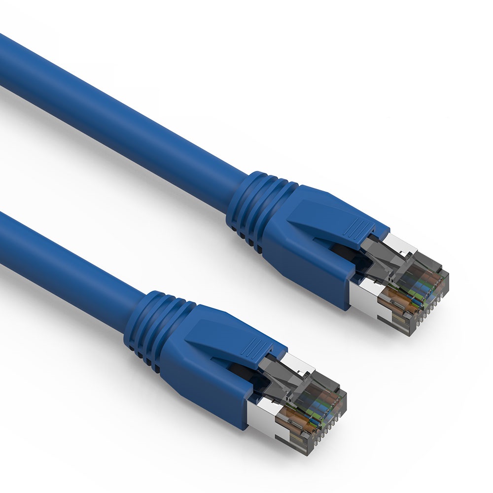 ACCL 5Ft Cat.8 S/FTP Ethernet Network Cable Blue 24AWG 1 Pack