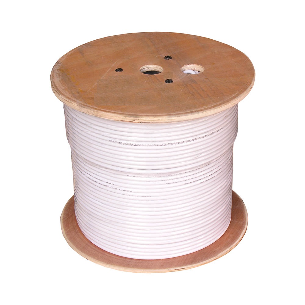 1000Ft Cat 6A 10G UTP Solid Wire Plenum CMP White