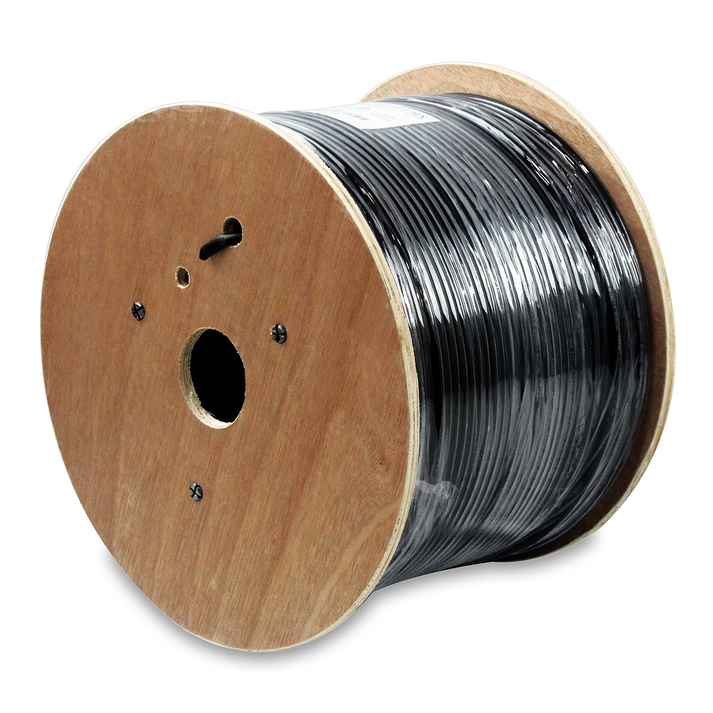 1000Ft Cat.6 UTP Direct Burial Outdoor Cable Gel Type Black