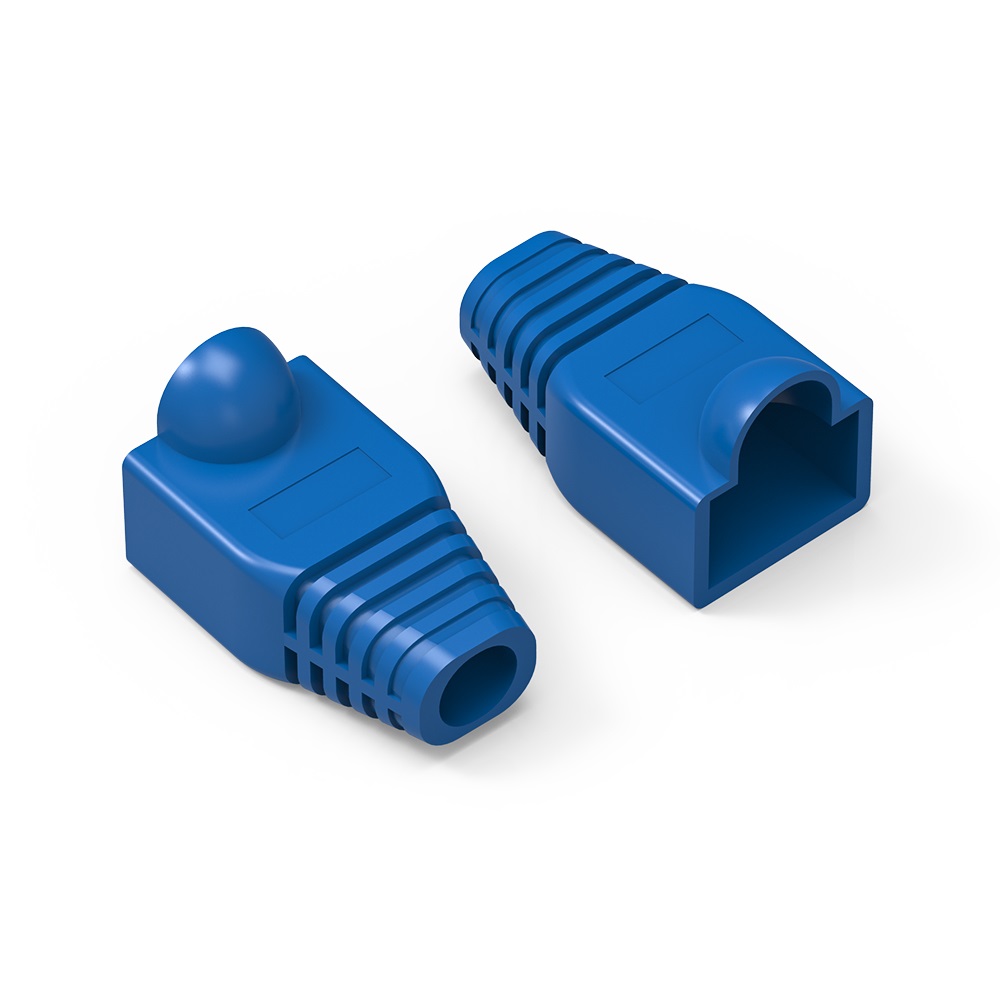 Color Boots for RJ45 Plug Blue 100pk