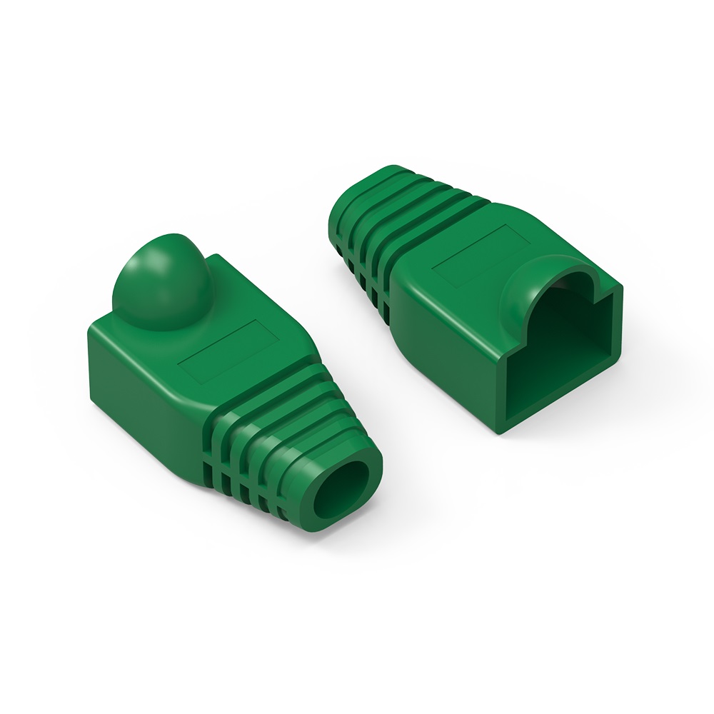 Color Boots for RJ45 Plug Green 100pk