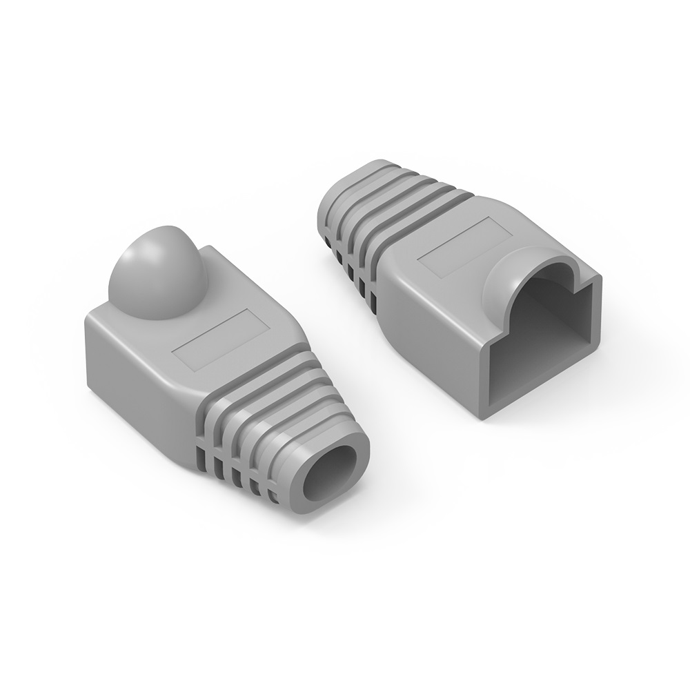 Color Boots for RJ45 Plug Gray 100pk