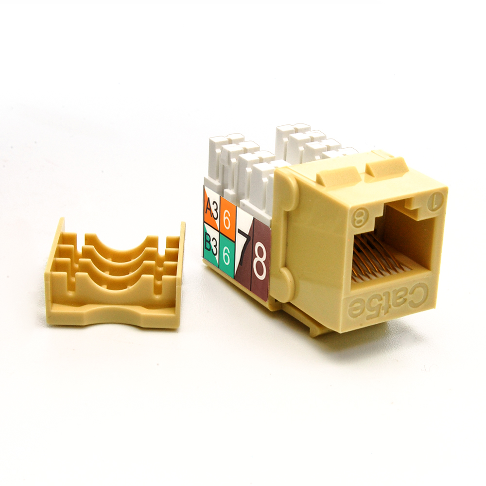 Cat.5E RJ45 110 Type Keystone Jack Ivory