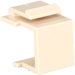 Snap-in Keystone Wallplate Blank Insert Ivory