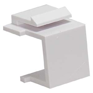 Snap-in Keystone Wallplate Blank Insert White