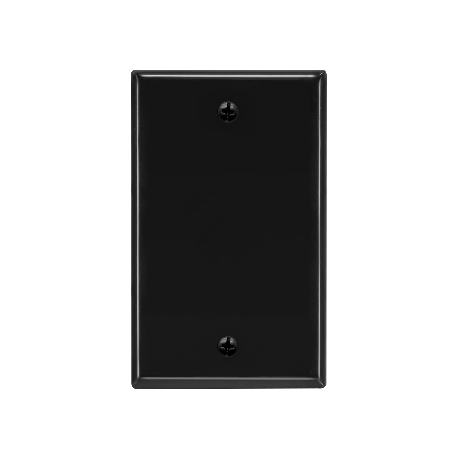Blank Wall Plate Balck Smooth Face