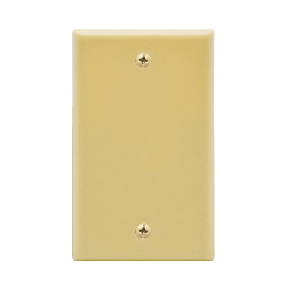 Blank Wall Plate Ivory Smooth Face