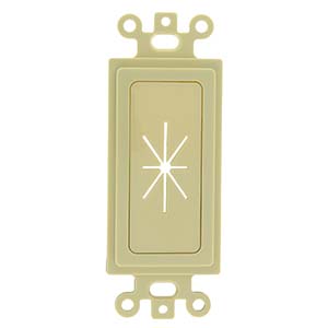 Decor Insert with Flexible Opening Ivory