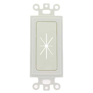 Decor Insert with Flexible Opening White