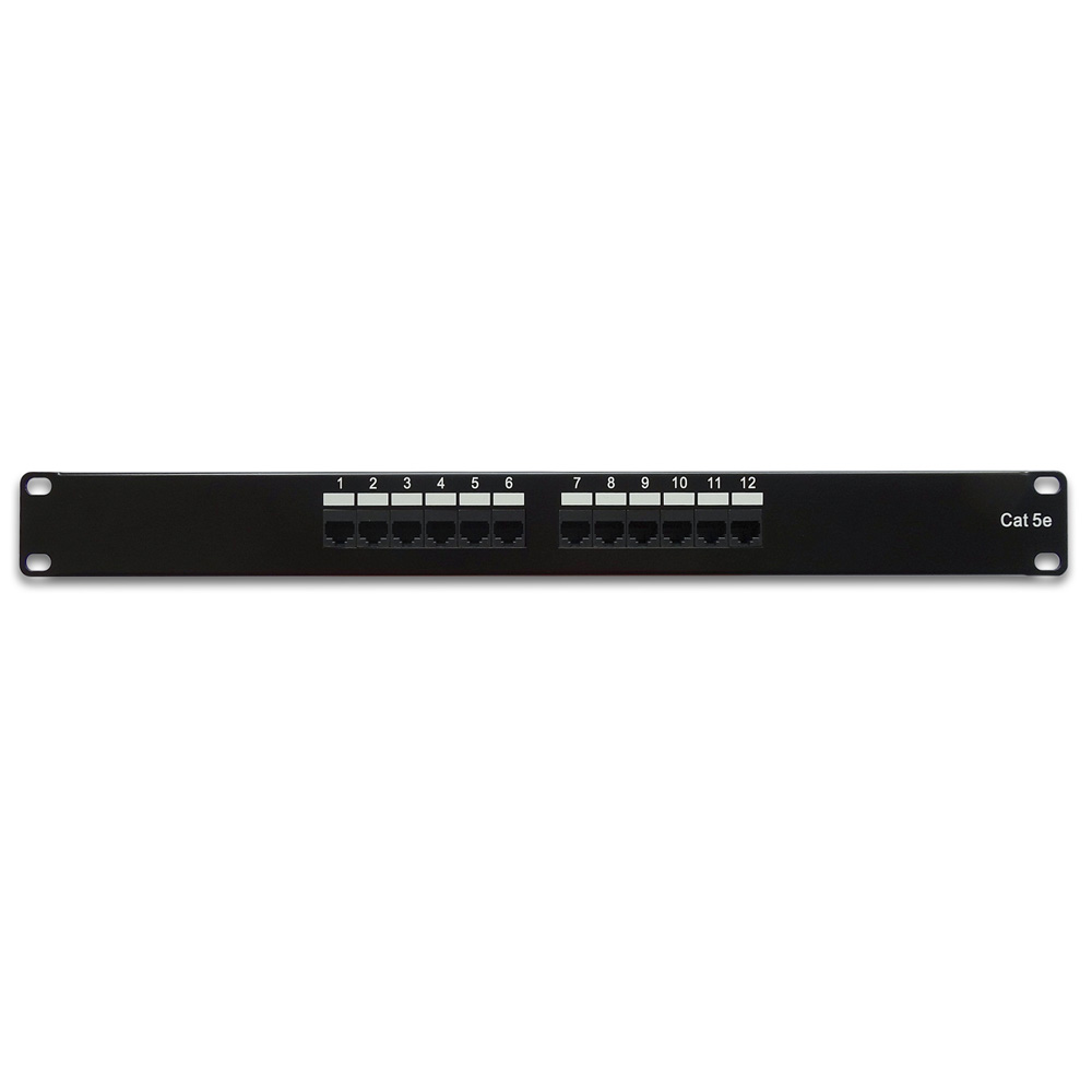 Cat.5E 110 Type Patch Panel 12Port Rackmount