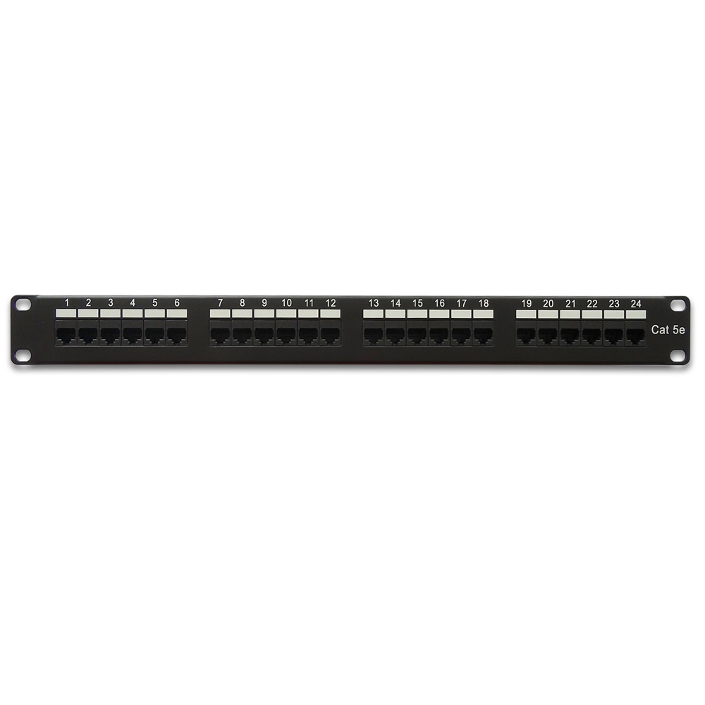 Cat.5E 110 Type Patch Panel 24Port Rackmount