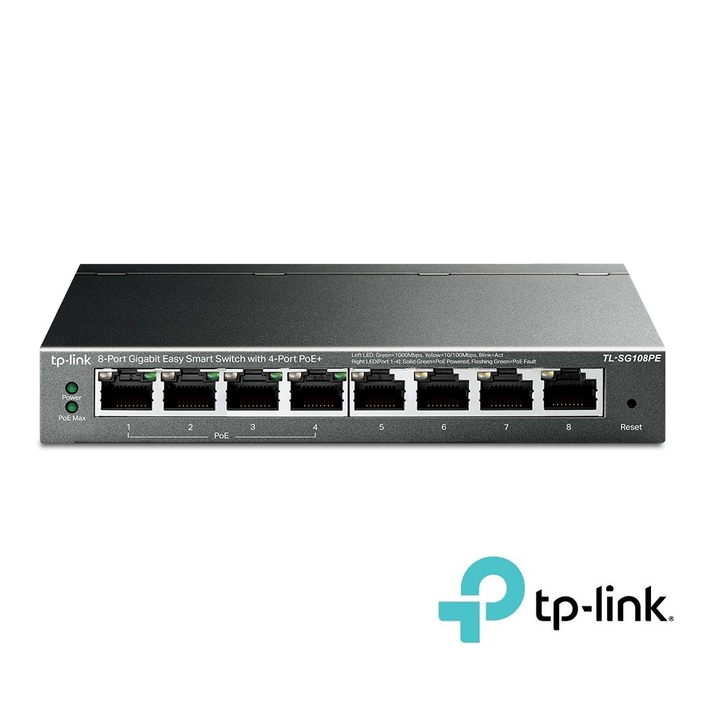 8-Port Gigabit Easy Smart Switch (TL-SG108PE)