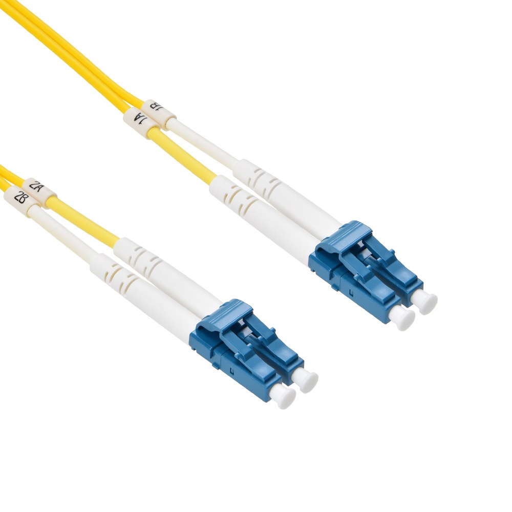 1m LC/UPC-LC/UPC Singlemode Duplex OFNR 2.0mm Fiber Optic Patch Cable