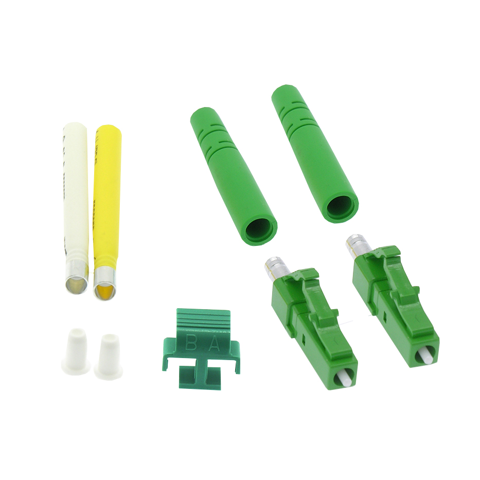 LC/APC Singlemode Duplex Connector 2mm Green (10pack)