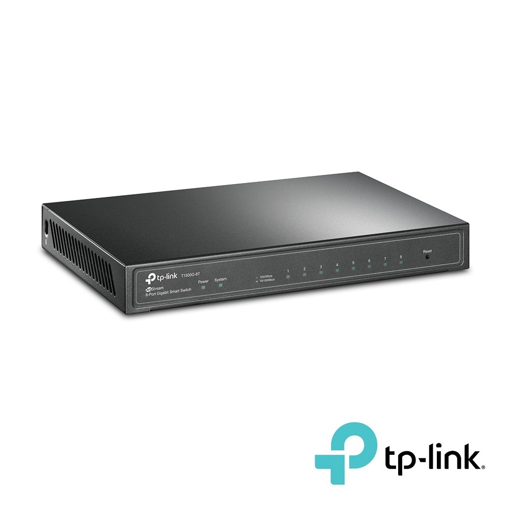 JetStream 8-Port Gigabit Smart Switch TP-Link T1500G-8T