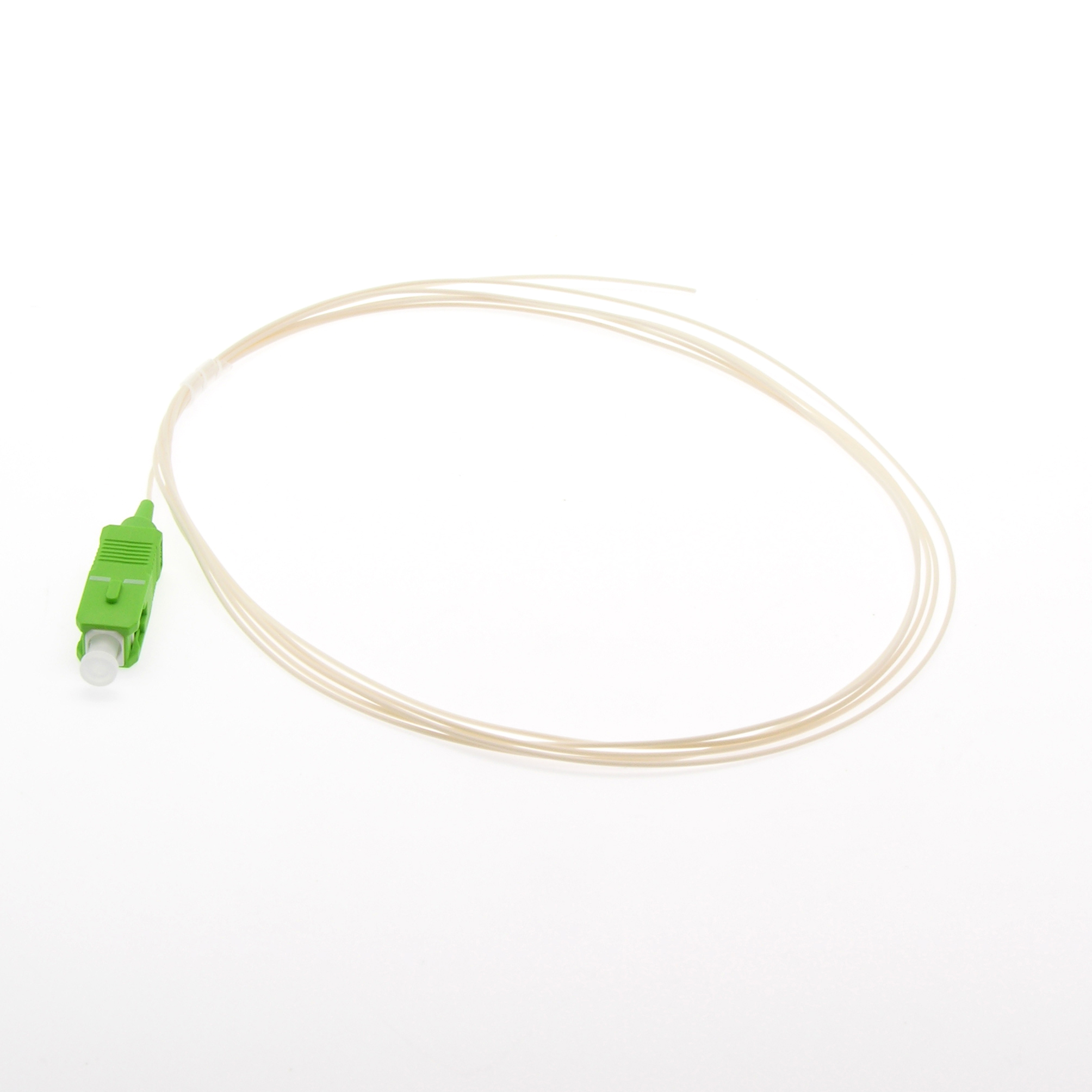 2m SC/APC Simplex Singlemode LSZH Pigtail White