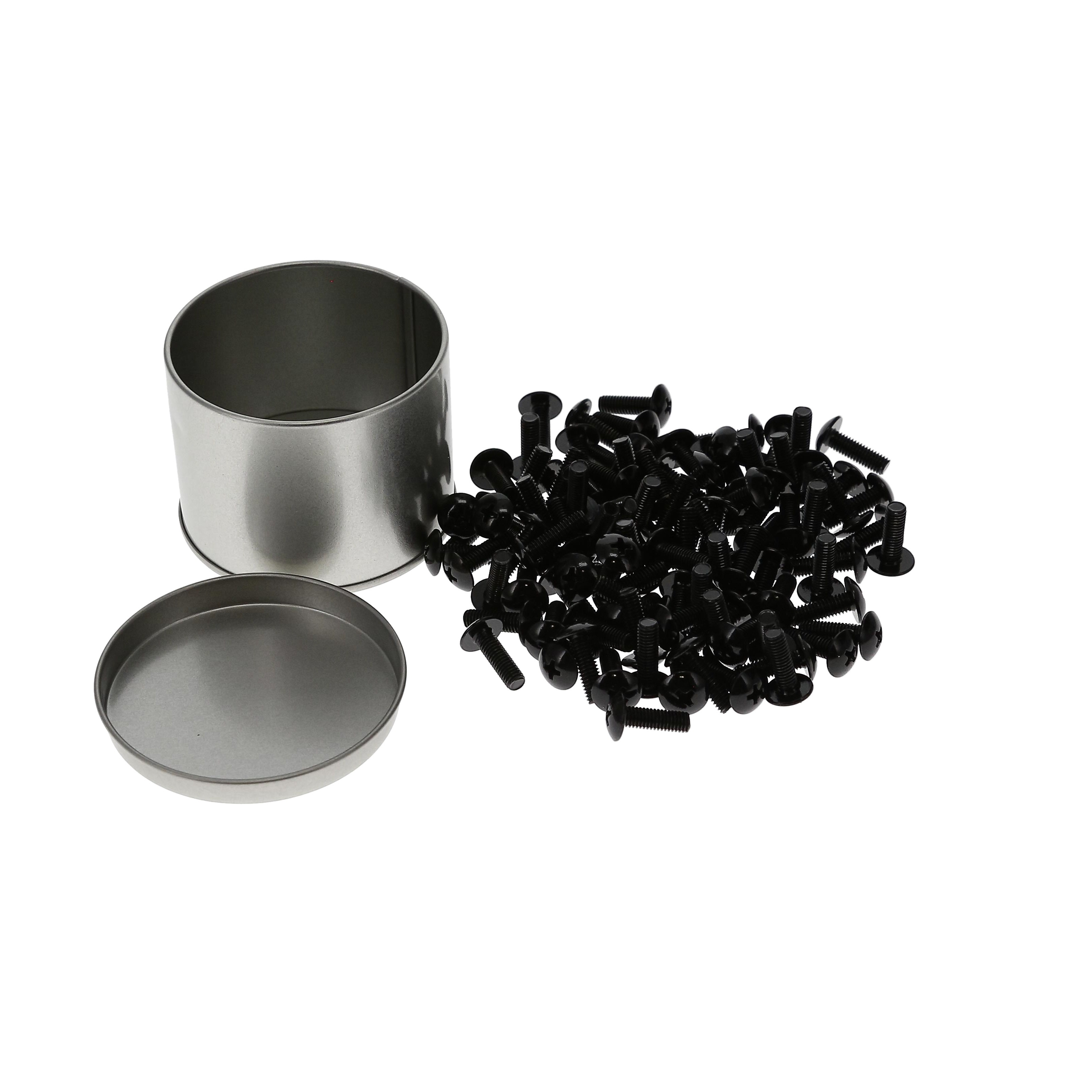 10-32 Rack Screws, Black 100-Pack