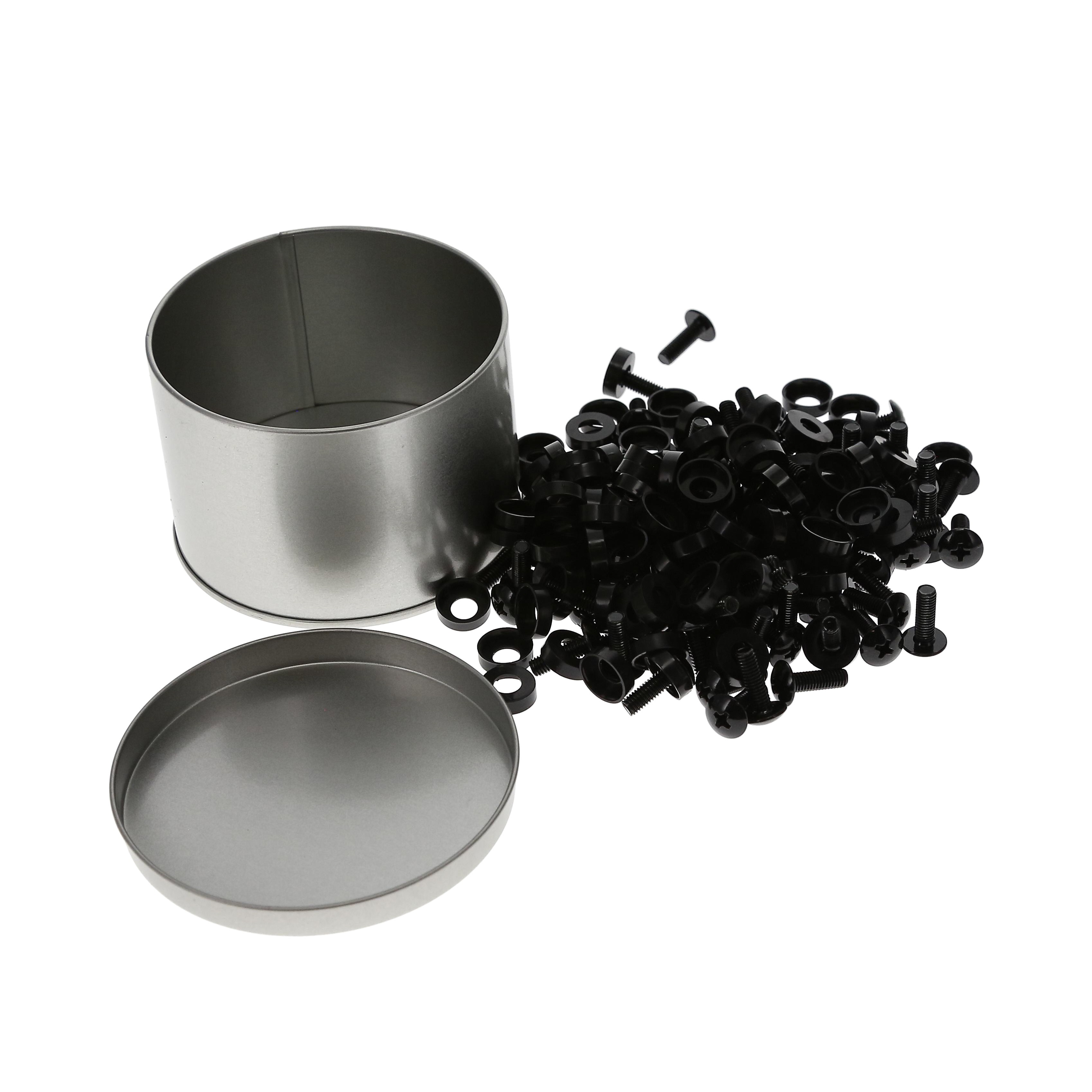 10-32 Rack Screwsand Washers, Black 100-Pack