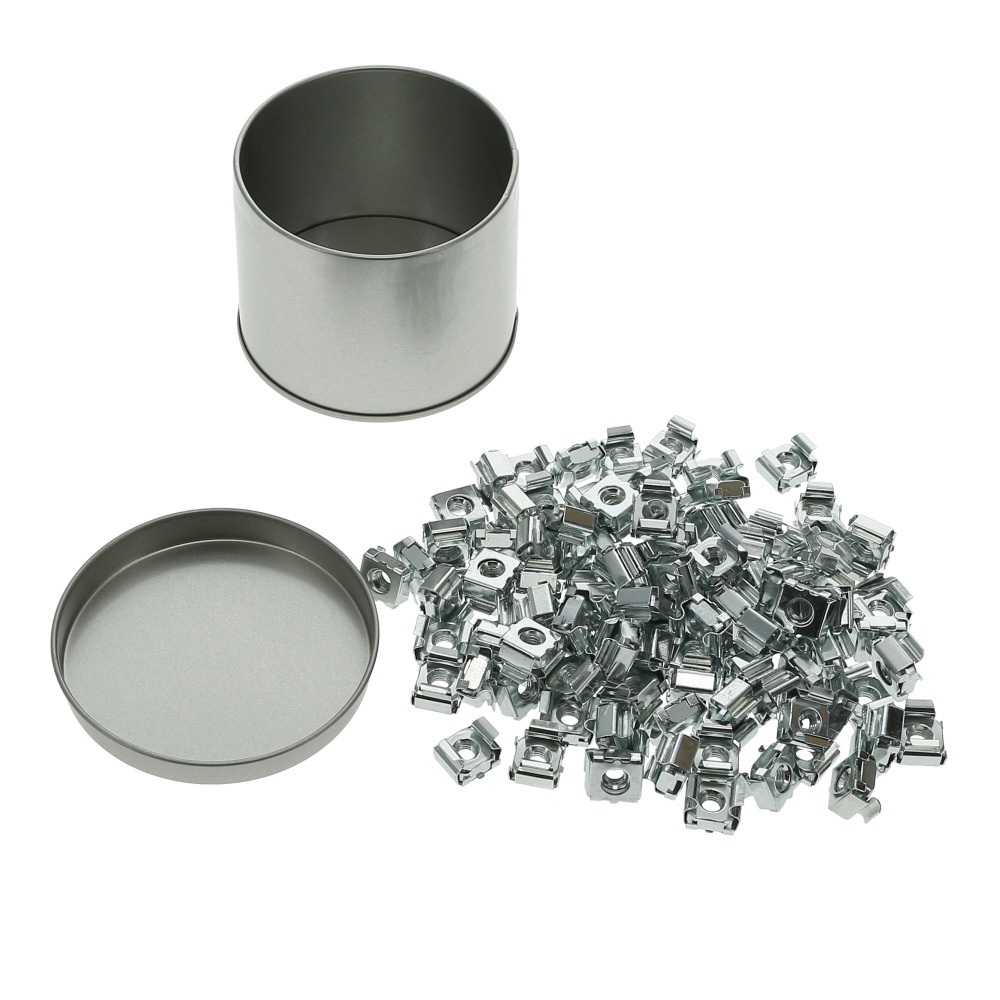 #10-32 Cage Nuts, 100-pack Tin Can