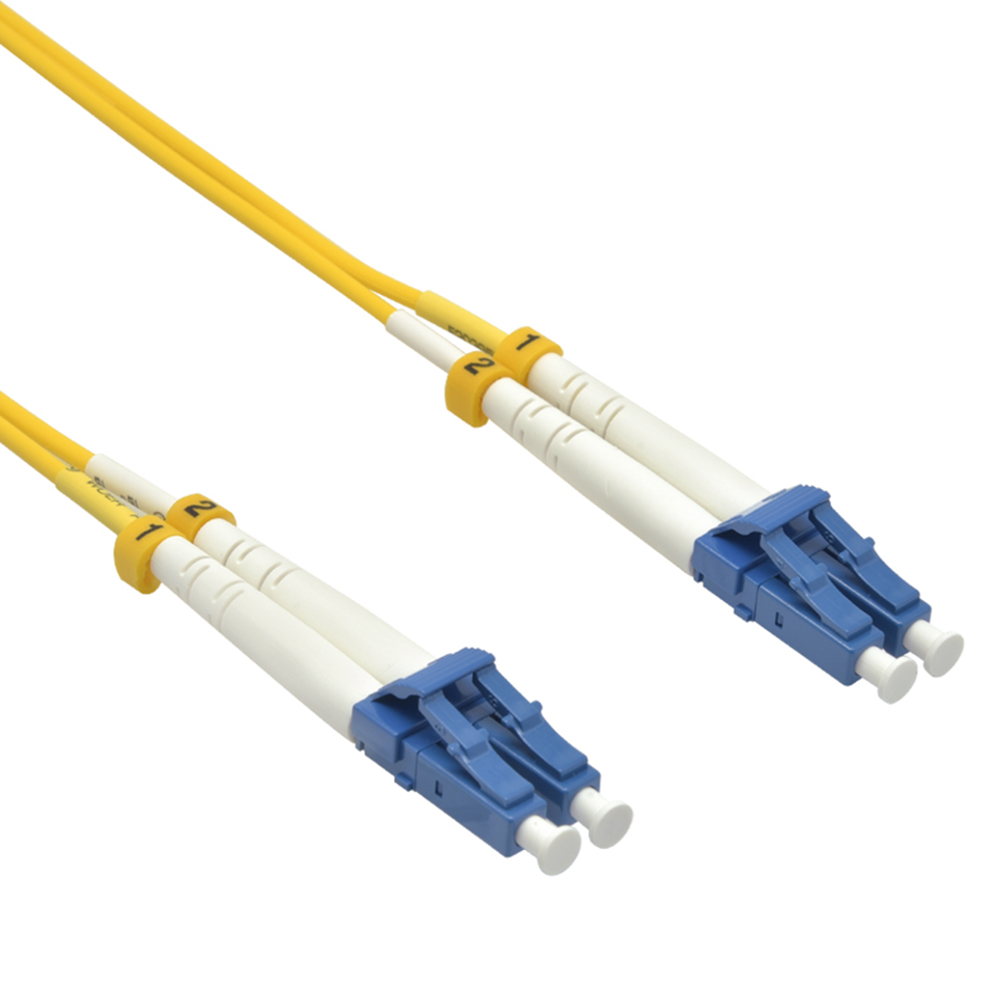 1m LC/UPC-LC/UPC Singlemode Duplex OFNR 2.0mm Fiber Optic Patch Cable