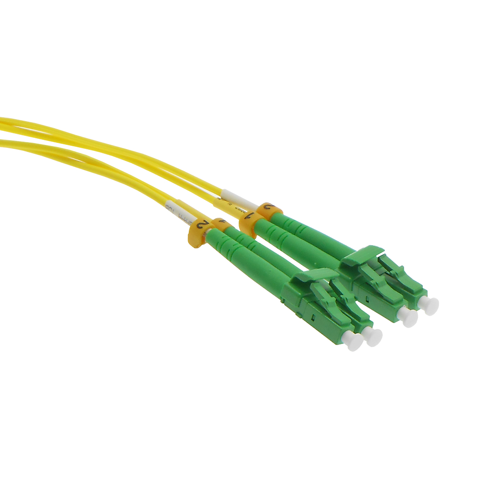 2m LC/APC LC/APC Singlemode Duplex OFNR 2.0mm Fiber Optic Patch Cable ...