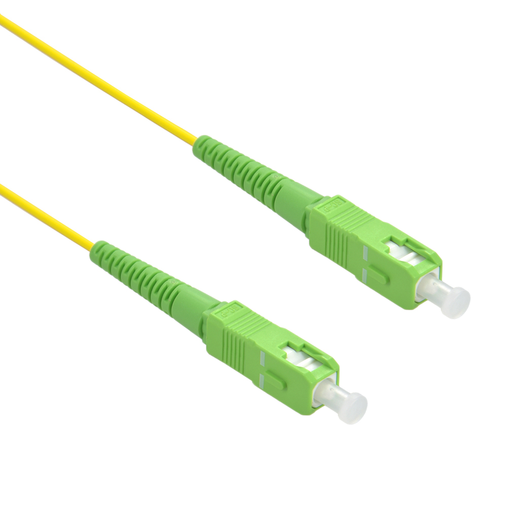 1m SC/APC-SC/APC Singlemode Simplex OFNR 3.0mm Fiber Optic Patch Cable