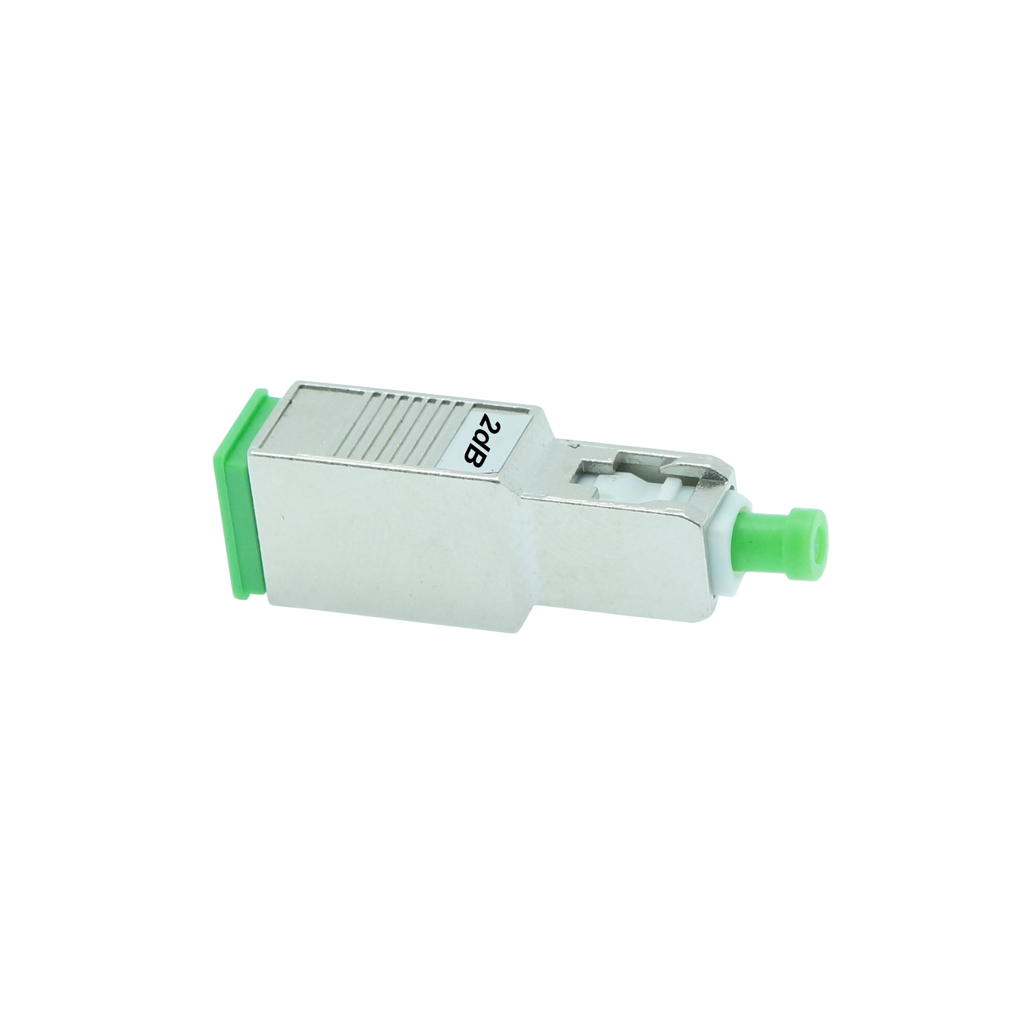 SC/APC SM Attenuator F-M 2dB Metal Green