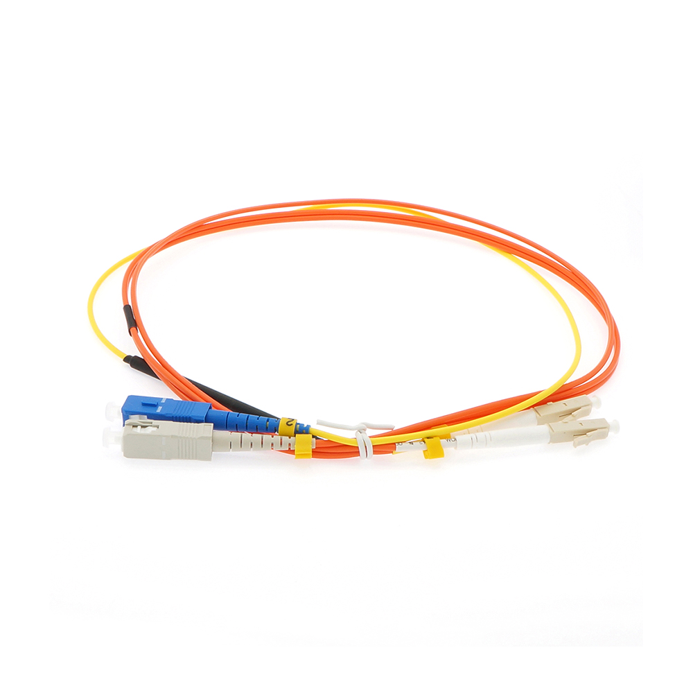 2m Singlemode SC to OM1 LC Duplex Mode Conditioning Fiber Optic Patch Cable