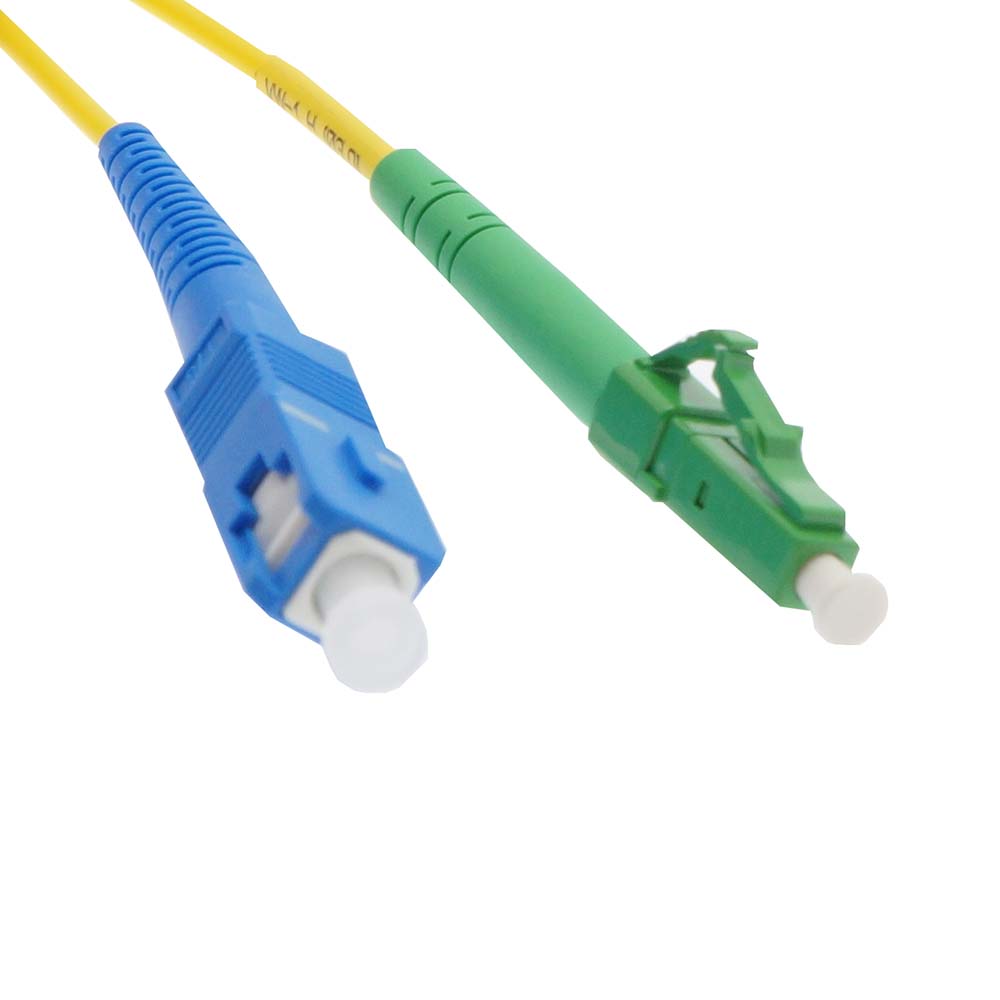 3m SC/UPC-LC/APC Singlemode Simplex OFNR 2.0mm Fiber Optic Patch Cable