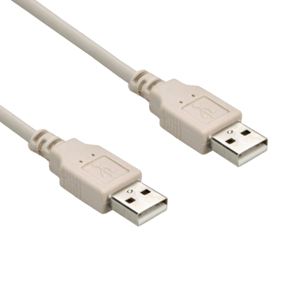 10Ft A-Male to A-Male USB2.0 Cable Ivory