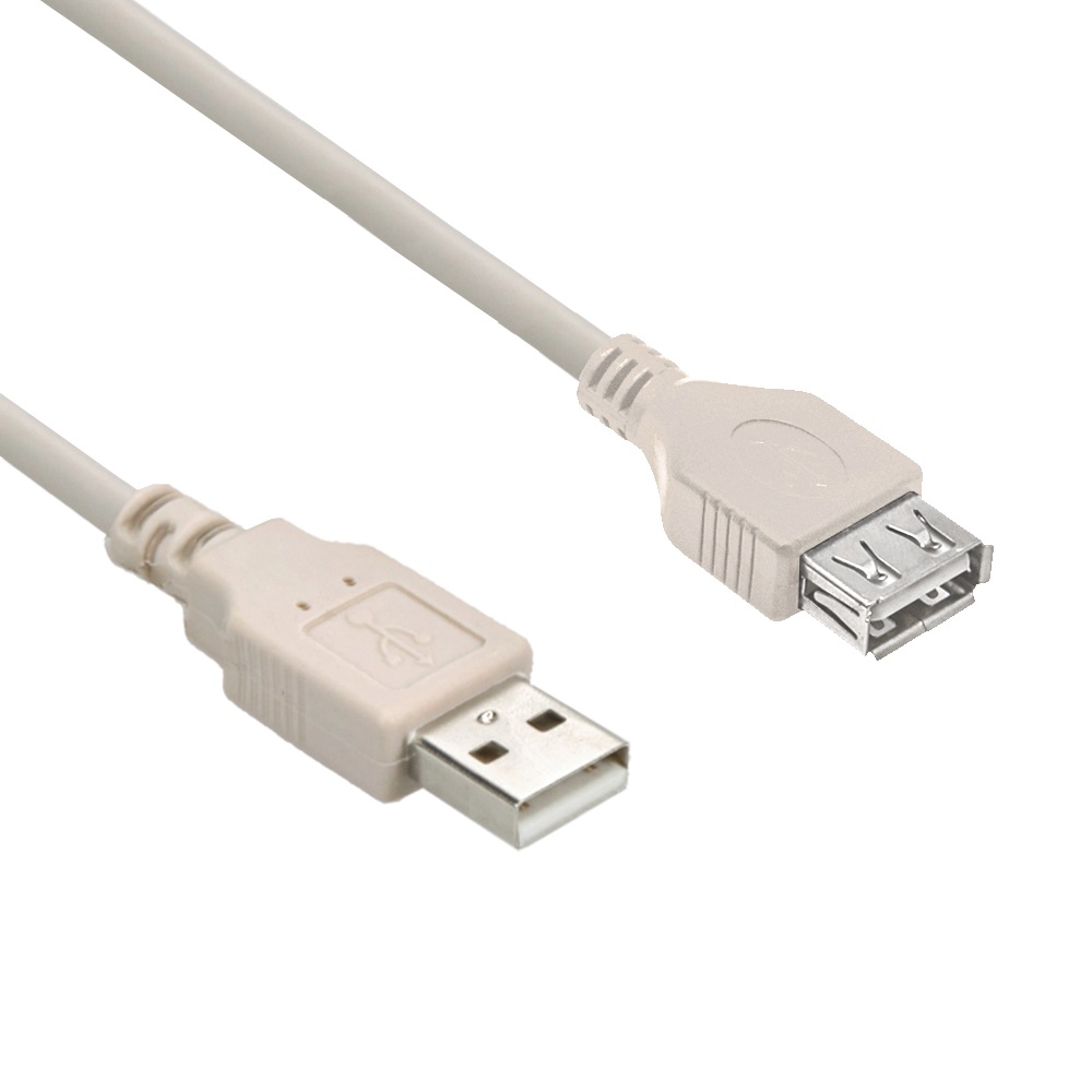 15Ft A M/F USB2.0 Extension Cable Ivory