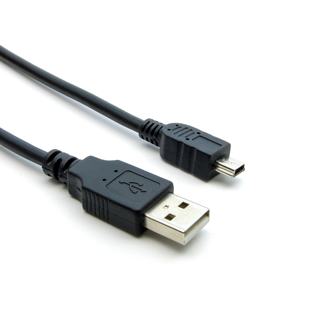 1Ft A Male to Mini-B 5Pin Male USB2.0 Cable