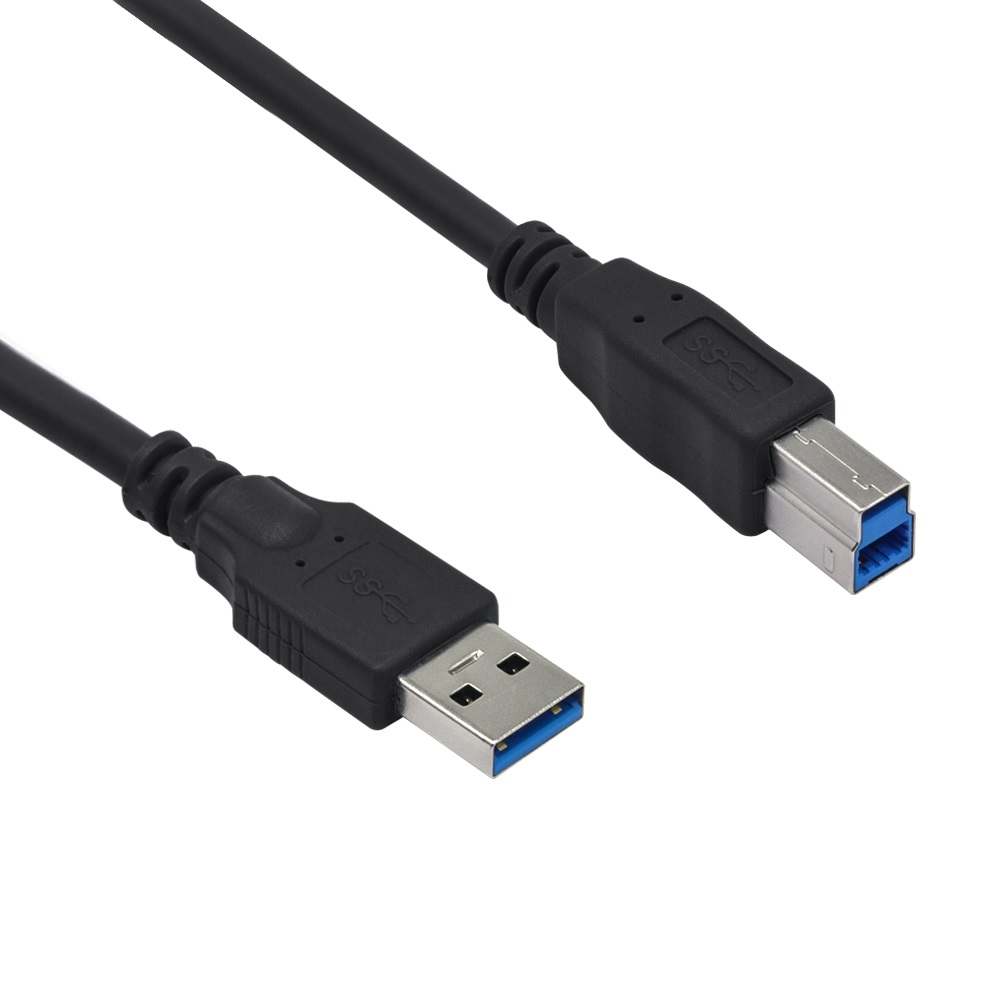 6Ft USB3.0 A-Male to B-Male Black