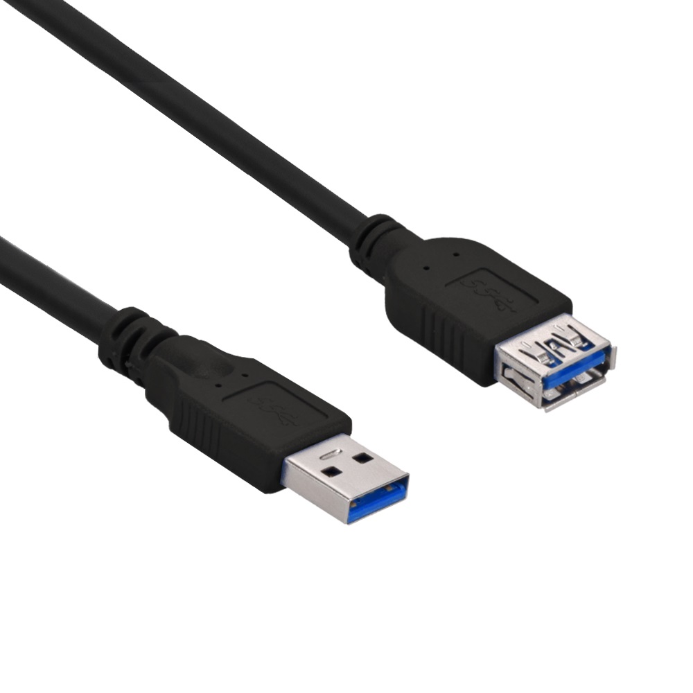 6Ft USB3.0 A-Male to A-Female Cable Black