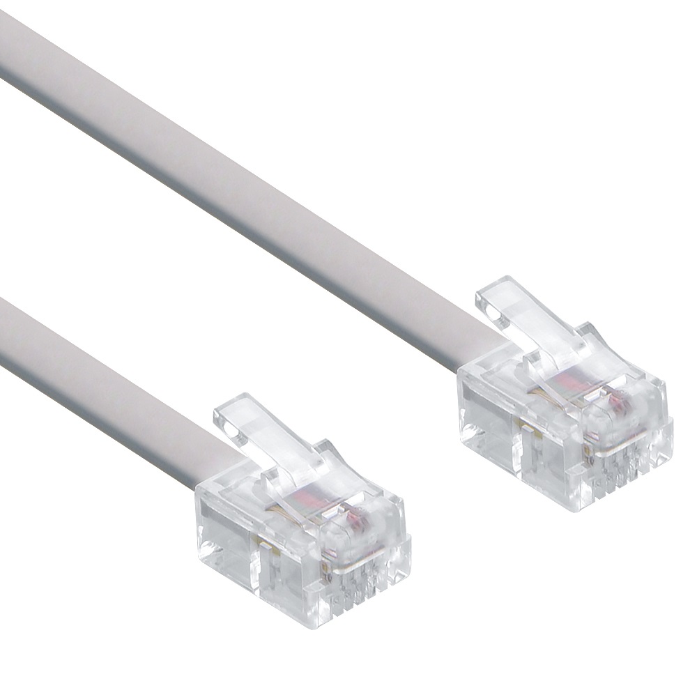 25Ft RJ11 Modular Telephone Cable Reverse