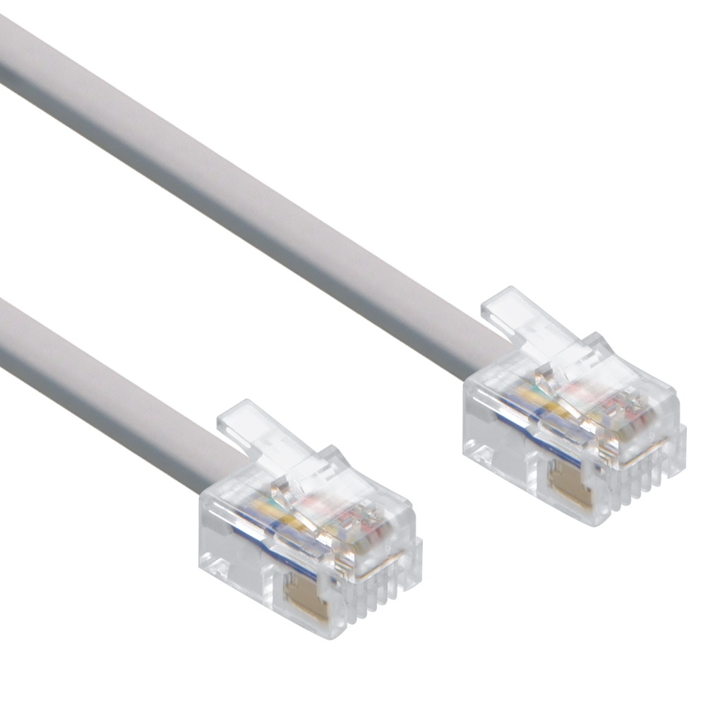 thumbnail image 2 of 8-Pack DB9 RS232 Serial Female To RJ12/RJ11 Phone Line Adapters – Ivory 2 of 6