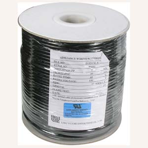 1000Ft UL 4 Conductor Black Modular Cable Reel 26AWG