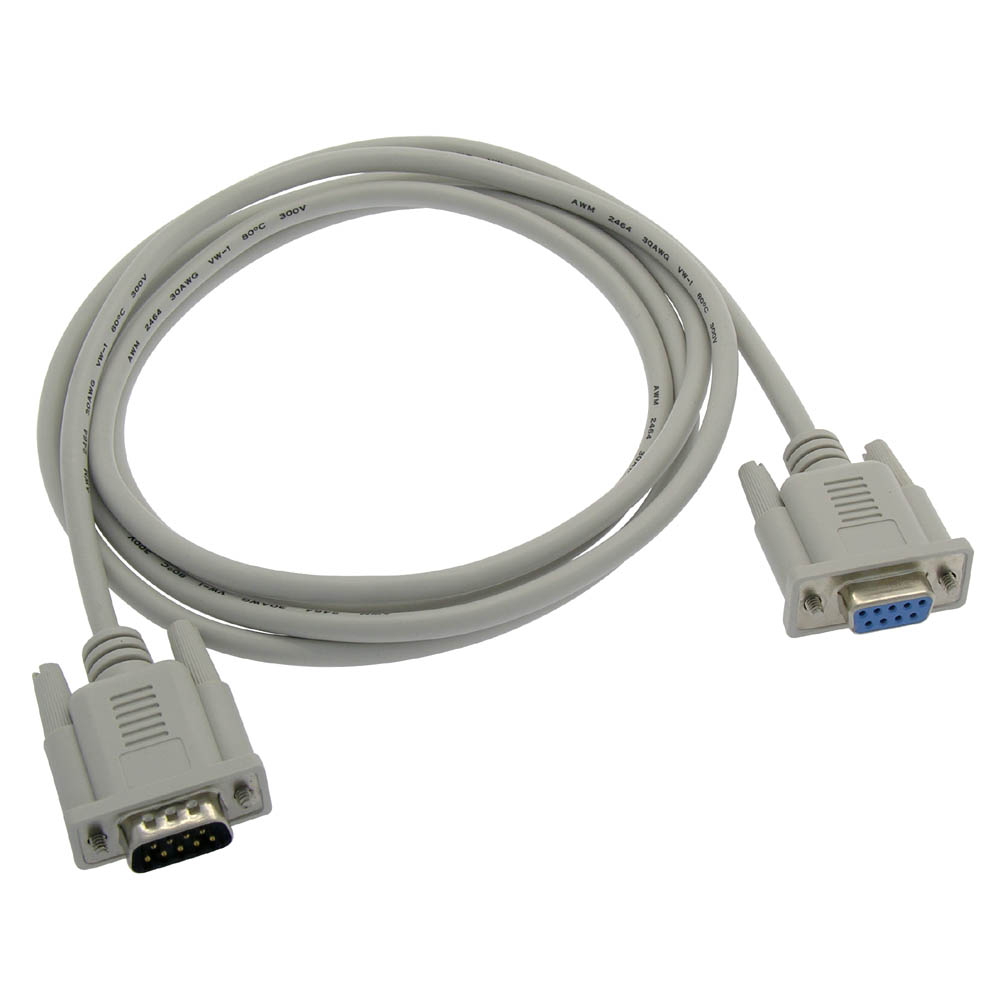 10Ft DB9-Male to Female Null Modem Cable
