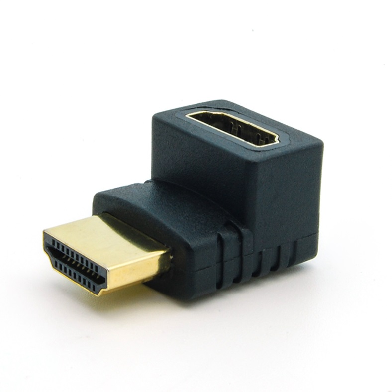 HDMI M/F 90 Degree Adapter Gold Plated