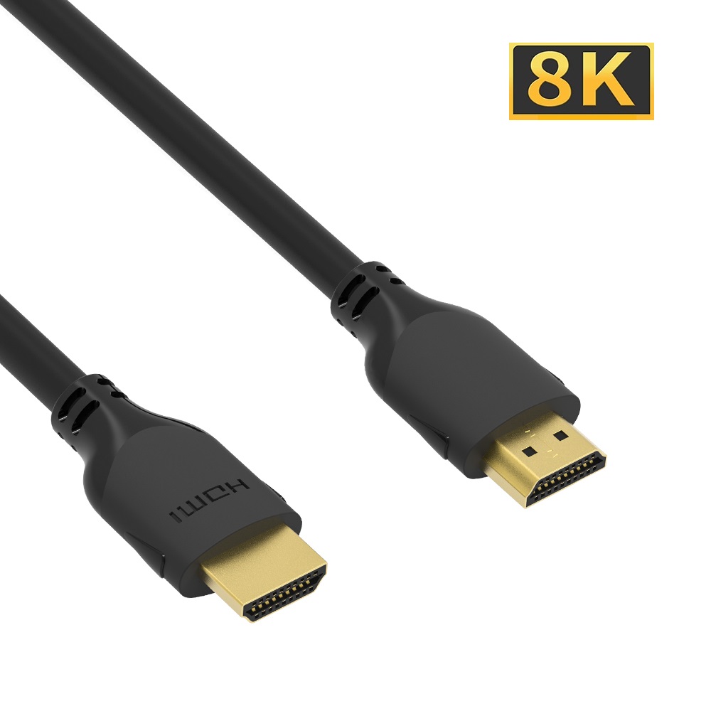 3Ft HDMI 2.1 Cable 8K/60Hz 30AWG OD 6.3mm