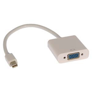 Mini DisplayPort (Thunderbolt) Male to VGA Female Adapter